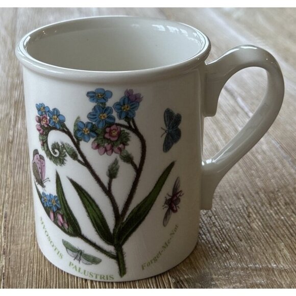 Portmeirion Botanic Garden Coffee Mug Forget Me Not Stoke on Trent England - Picture 1 of 4